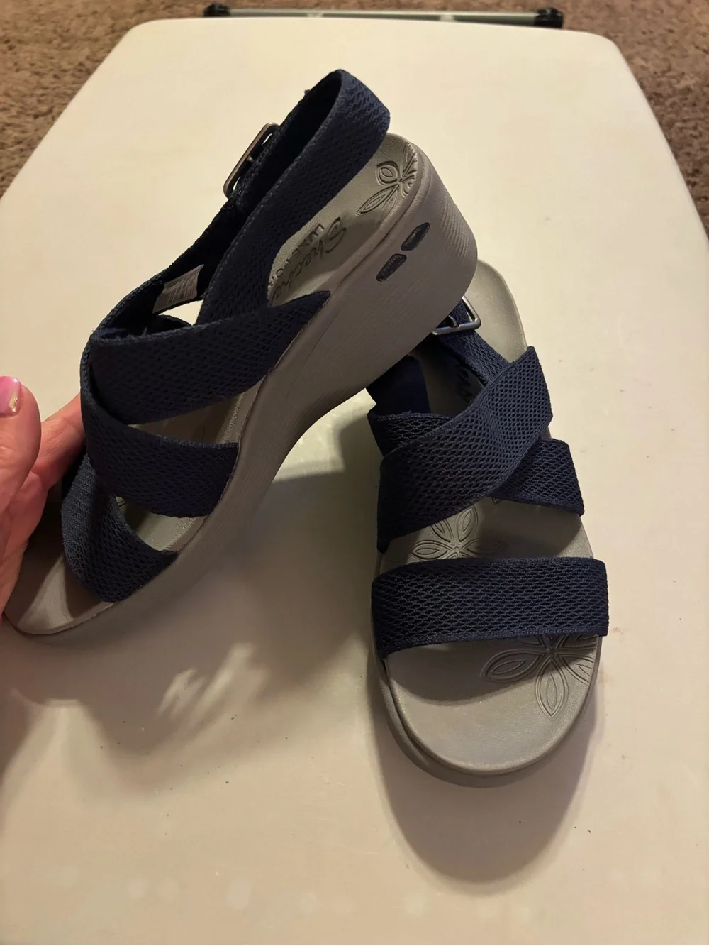Skechers Pier-Lite Night Owl Wedge Sandal